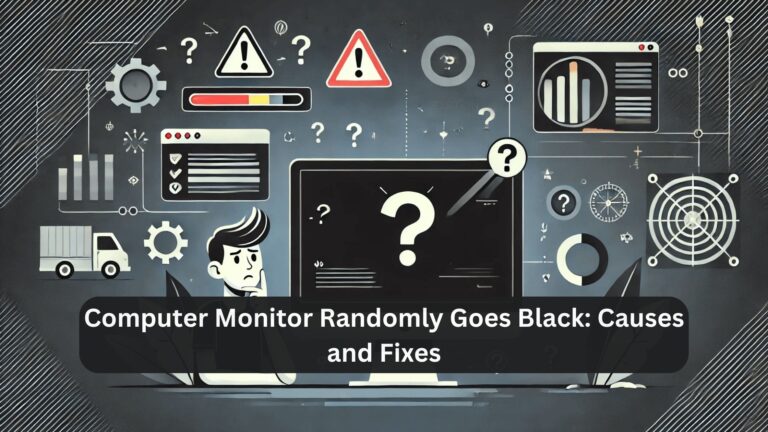 computer monitor randomly goes black