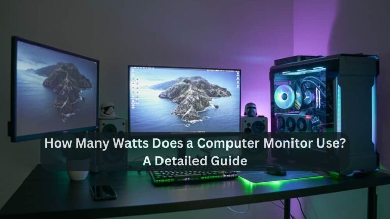 How Many Watts Does a Computer Monitor Use?